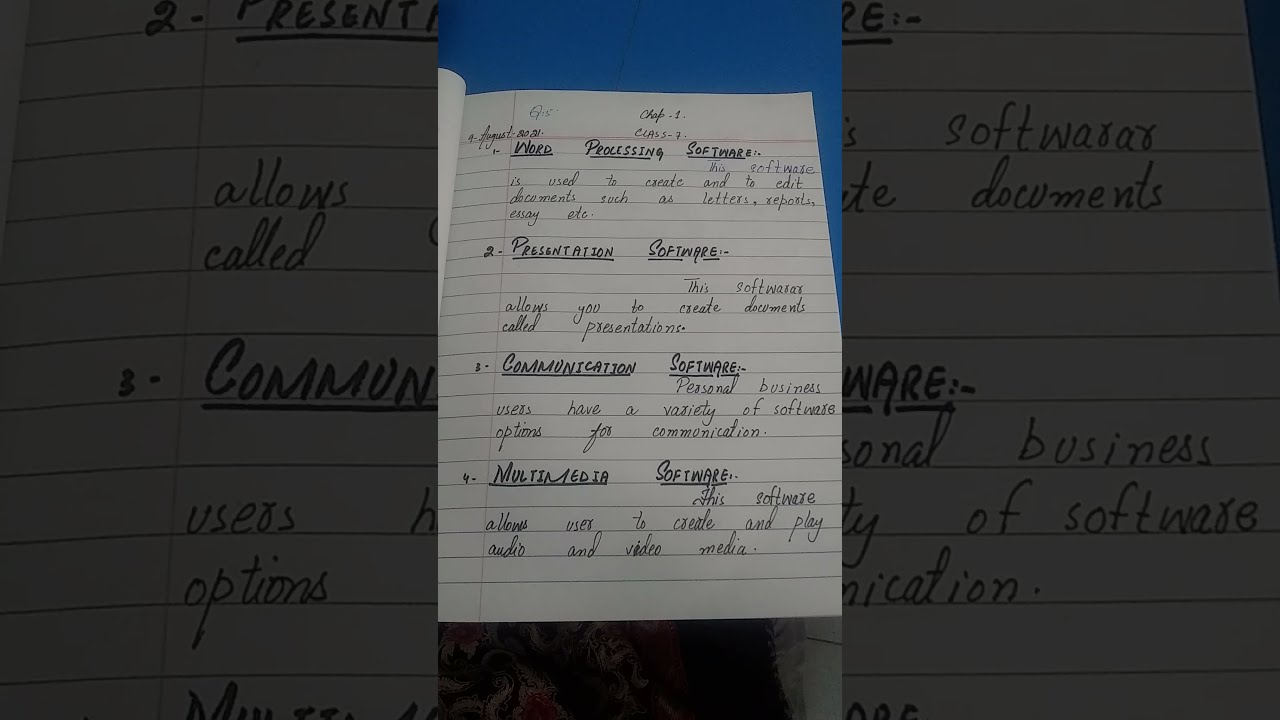 Class7 Computer Studies Chapter 1