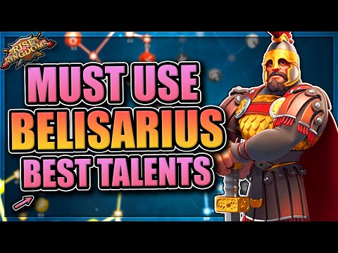 Belisarius Talents and Guide in Rise of Kingdoms [Top players use this epic]