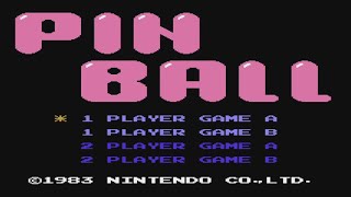 PINBALL - Nintendo's Version Of A Pinball Game (NES) - Nintendo Switch