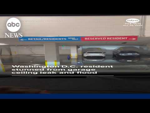 Washington D.C. resident stunned from garage ceiling leak and flood