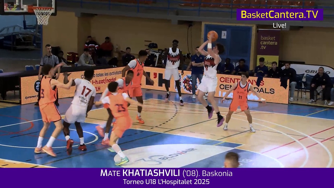 MATE KHATIASHVILI ('08). Baskonia.- Torneo Internacional U18M L'Hospitalet 2025