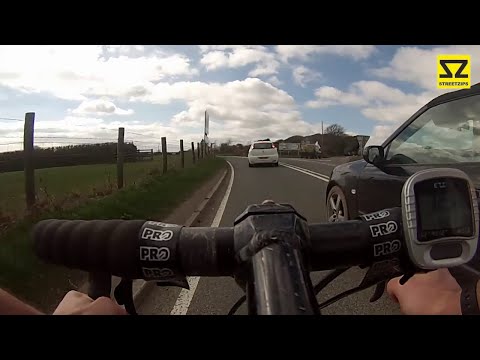 MGIF Car Driver & Passenger Blame Cyclist For Their Stupidity WJ55 SYC