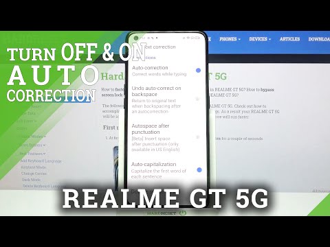 How to Switch On/Off Auto Correction in Realme GT 5G - Enable/Disable Predictive Text
