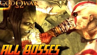 God of War: Ghost of Sparta - All Bosses (NO DAMAGE)
