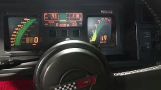 Supercharged 1988 Chevrolet Corvette Convertible Z52 4+3 Manual Idle and Revving