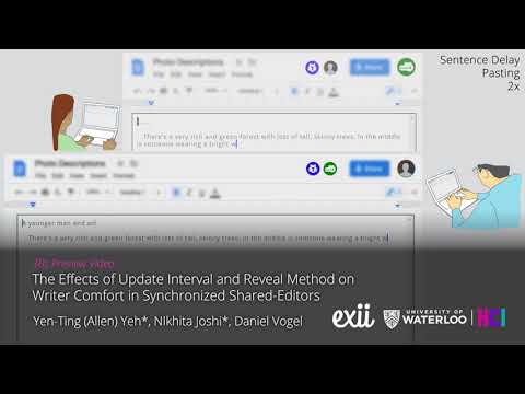 Thumbnail for 'The Effects of Update Interval and Reveal Method on Writer Comfort in Synchronized Shared-Editors'