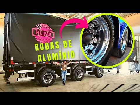 E vamos montando os detalhes na carreta