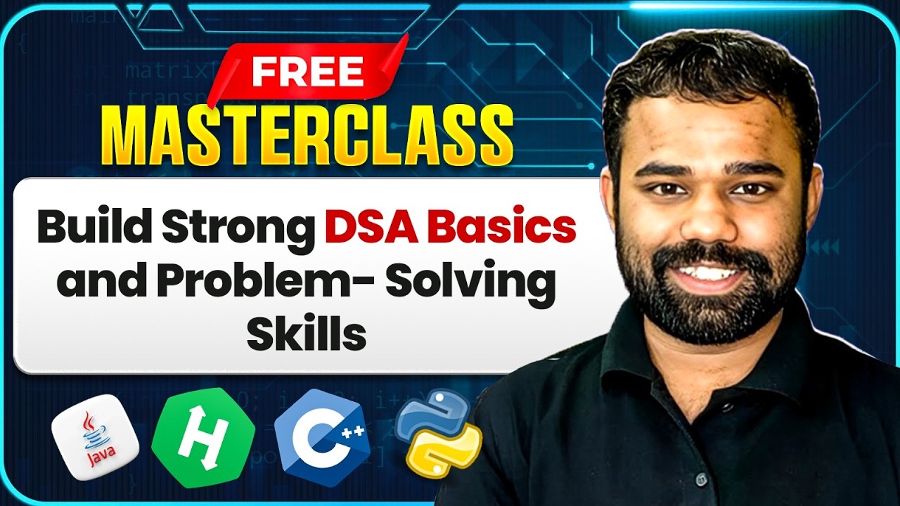FREE DSA Masterclass: Master Arrays & Strings in C++ | Live Coding Session | PW  Skills