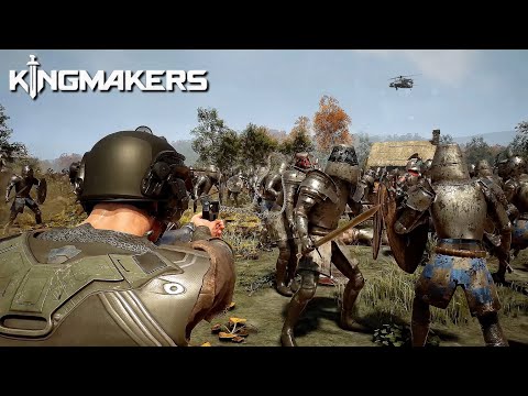 KINGMAKERS New Extended Gameplay 4K | Medieval Action Shooter with ALL-OUT WAR BATTLES coming 2025