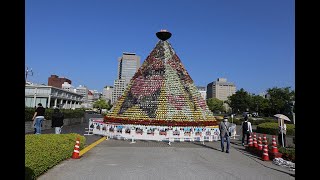 [2021 ひろしまフラワーフェスティバル]花の塔と平和記念公園での花の展示