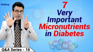 7 top Supplements for Diabetes & Insulin Resistance |Important Micronutrients for Diabetics| Diabexy