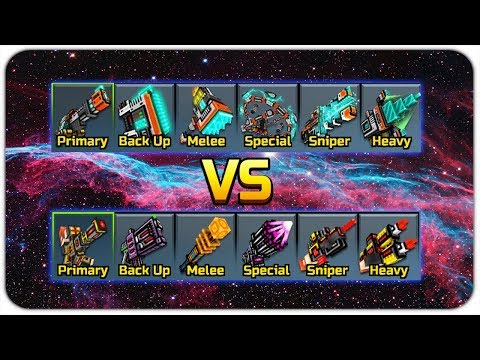 Industrial Weapons VS Cyber Weapons - Pixel Gun 3D