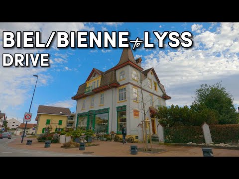 Biel/Bienne to Lyss - Scenic Drive - Switzerland