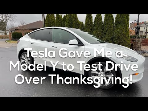 Tesla Model Y Test Drive Over Thanksgiving #tesla
