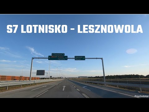 Droga ekspresowa S7 Warszawa Lotnisko - Lesznowola 4 dni po otwarciu / S7 expressway new section