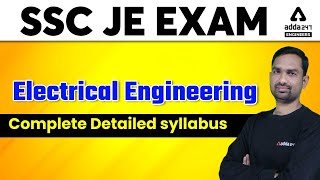 SSC JE 2022 | Electrical Engineering | Complete Detailed syllabus