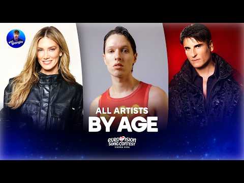 Eurovision 2026: All Artists by Age (so far)