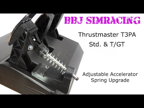 BBJ SimRacing Adjustable Acc Spring Mod for Thrustmaster T3PA