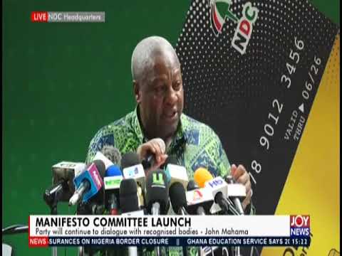 Manifesto Committee Launch - The Pulse on JoyNews (23-10-19)