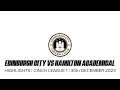 Edinburgh City vs Hamilton Academical | Highlights | 30th December 2023