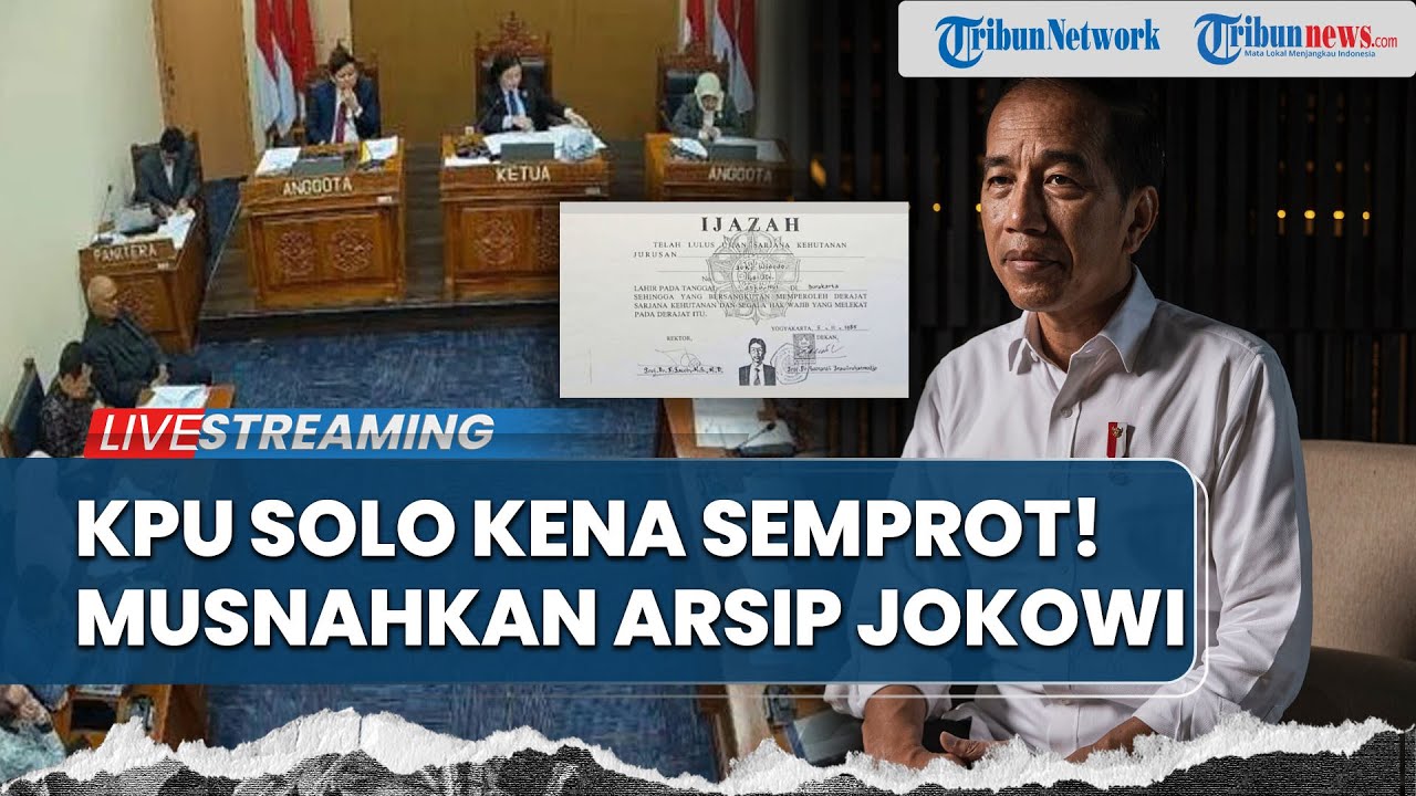Terungkap! Banyak Dokumen 'Nyalon' Jokowi Disamarkan & Dimusnahkan, KIP Semprot KPU & UGM