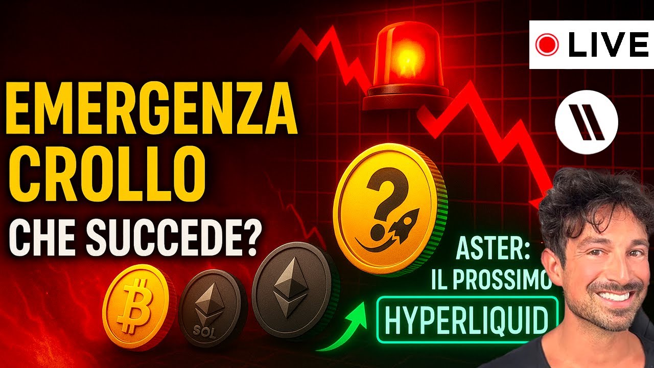 BITCOIN, CRYPTO: EMERGENZA CROLLO! CHE SUCCEDE? (ATTENTO!!) | ASTER: IL PROSSIMO HYPERLIQUID?