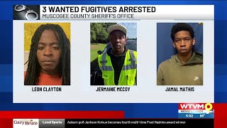 Muscogee County Sheriff's Office arrests three wanted fugitives