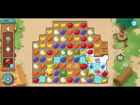 We Bare Bears Match3 Repairs Level 145 - No Boosters