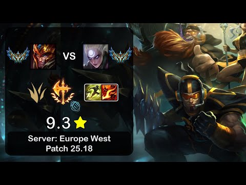 Jarvan IV Jungle vs Diana - EUW Challenger - Patch 25.18