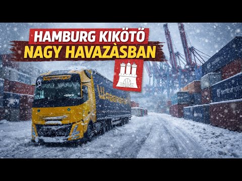 Extrém havazás Németországban - Elakadás Hamburgnál. Kamionos vlog 45. rész Waberer’s 2026