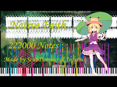 [Black Score] Touhou 10 - Native Faith 222,000 Notes