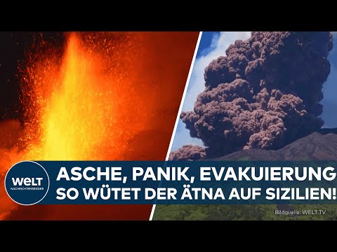 VULKAN ÄTNA BRICHT AUS: Lava und Aschewolke auf Sizilien – Touristen und Anwohner fliehen in Panik!