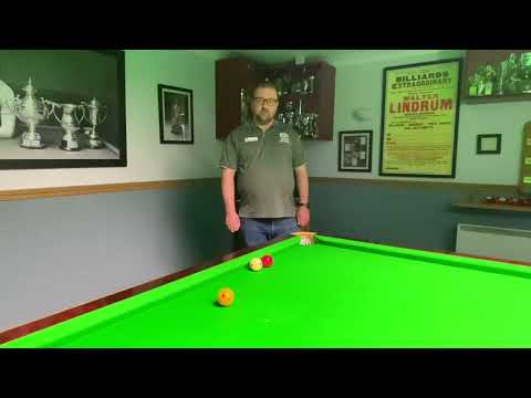 Thin Cannon across the top cushion in English Billiards by Rob Hall