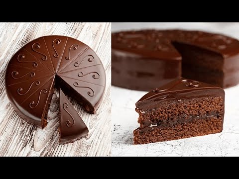 Amasing Sacher Cake With Apricot jam Tutorial #Shorts #choclate #Apricot