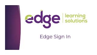 Edge Sign in