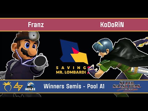 Saving Mr. Lombardi 2 - Franz (Doctor Mario) VS KoDoRiN (Marth) - SSBM - Winners Semis (Pool A1)