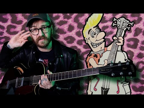 Psychobilly Riff Guitar Lesson - Frantic Flintstones - Alley Cat King