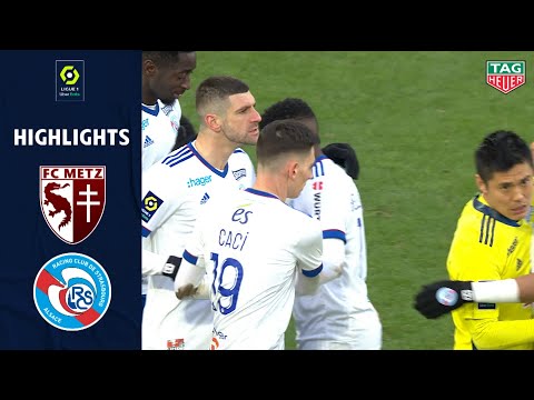 FC METZ - RC STRASBOURG ALSACE (1 - 2) - Highlights - (FCM - RCSA) / 2020-2021
