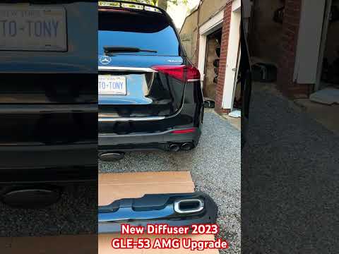Mercedes 2020 GLE 350 Upgraded with New Diffuser GLE-53 AMG 2023 #car #diffusers #gle #bumper #amg
