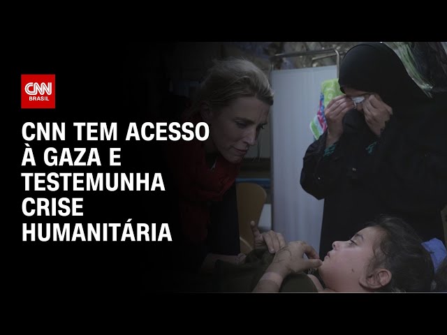 CNN tem acesso a Gaza e testemunha crise humanitária |  BRASIL MEIO-DIA