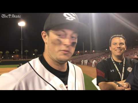 USC catcher Hunter Taylor speaks after 3-hit day