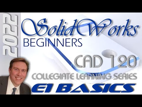 E1 SolidWorks 2022 - Basic Modeling for Beginners Tutorial with Training Guide | Tips