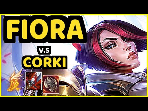 SKT T1 FAKER (FIORA) vs CORKI - MID CHALLENGER GAMEPLAY - KR