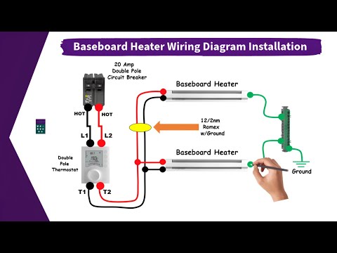 How To Wire A Baseboard Heater With A Wall Thermostat I Wiring Diagram