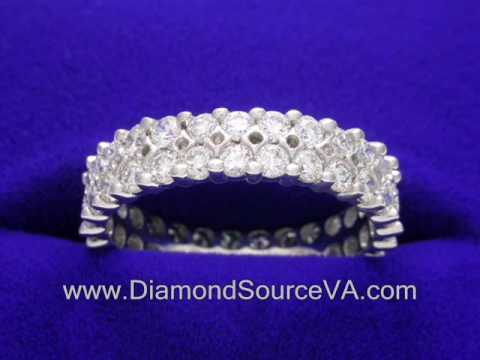 Diamond and Platinum Wedding Band 1.50-total carat weight