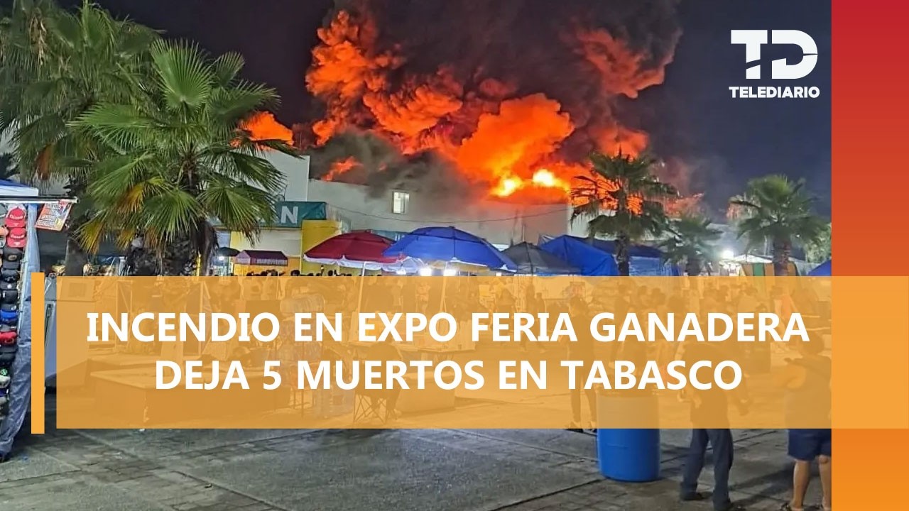 Incendio en Parque Tabasco deja cinco personas muertas; investigan origen del fuego