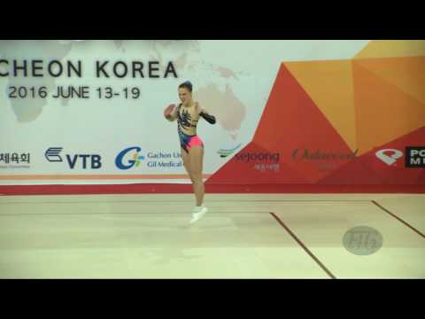 MORENO Sara (ESP) - 2016 Aerobic Worlds, Incheon (KOR) - Qualifications Individual Women