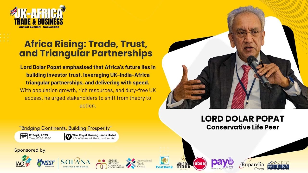 🌍 Lord Popat on Uganda Corruption: Building Investor Confidence through Transparency