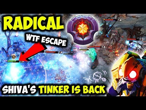 Radical Mesmerizing Shiva's Tinker Is Back - WTF Crazy Escapes Dota 2
