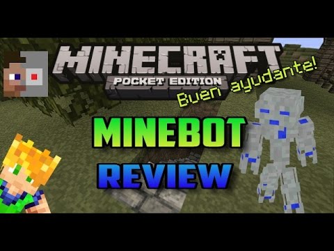 Minecraft PE 0.15.0 - MineBot App y Mod - Increible Asistente Personal - Review - 0.9.x Video